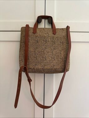 NWOT MADEWELL TRANSPORT TOTE IN SPOTTED CALF HAIR